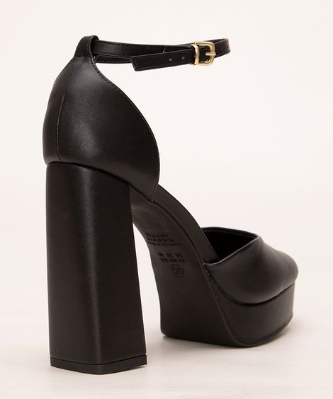 scarpin meia pata oneself preto