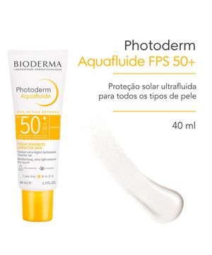 Bioderma Photoderm Aquafluide Protetor Solar Facial Natural FPS50+ 40ml