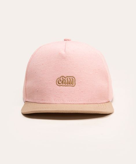 boné aba reta chill  rosa claro