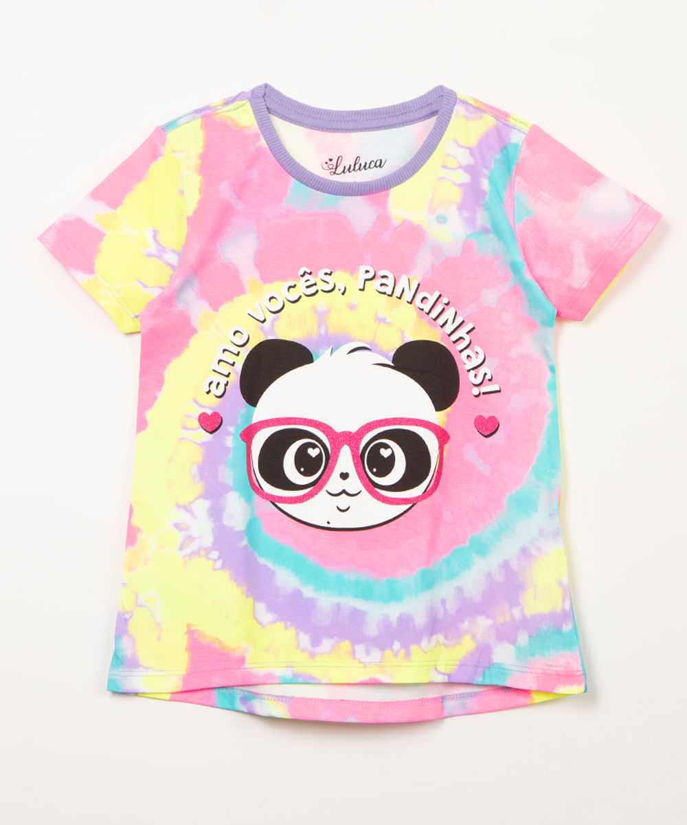 Camisas Camiseta Luluca E Panda r Adulto E Infantil