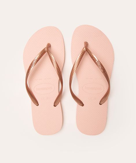 chinelo havaianas slim rosa