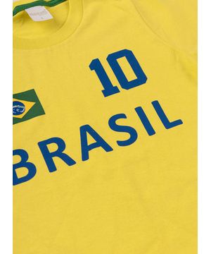 Camiseta Do Brasil Molekada Amarelo