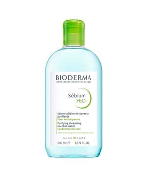 Bioderma Kit Água Micelar para Pele Oleosa 850ml e Água Micelar Bifásica para Olhos e Lábios 125ml