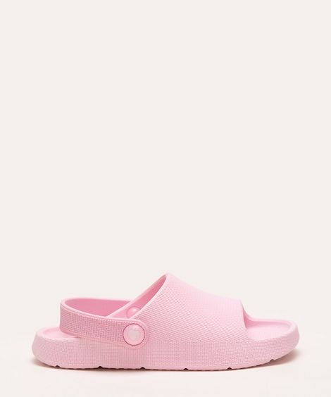 sandália infantil slide rosa