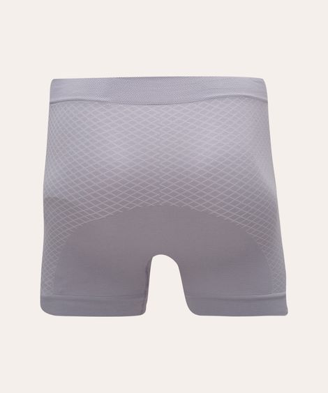cueca boxer esportiva sem costura cinza mescla