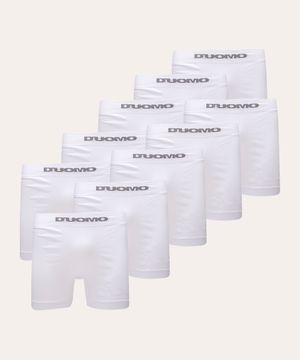 kit de 10 cuecas boxer duomo multicor