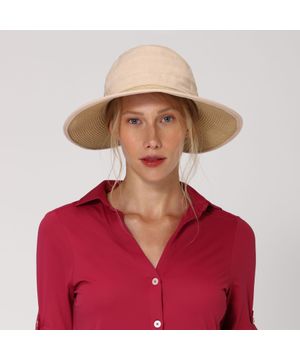 Chapéu UV Com Proteção Solar Thai Trigo