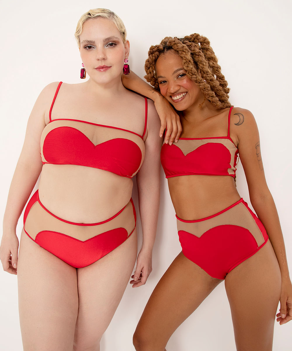 <em>Hot pant</em> de coração, da C&A