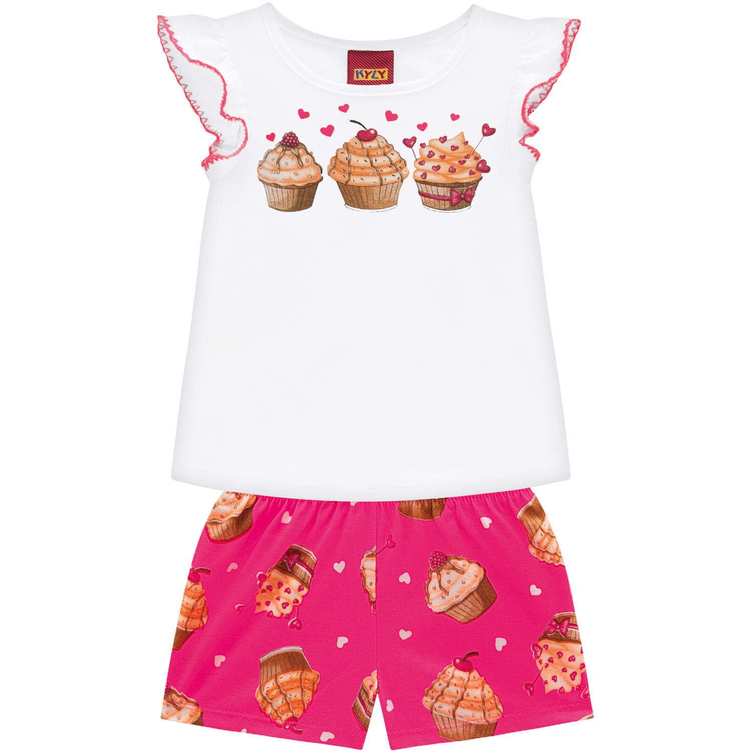 Conjunto Feminino Mini Blusa Cropped e shortinho - Duda Shop - Conjunto  Infantil - Magazine Luiza