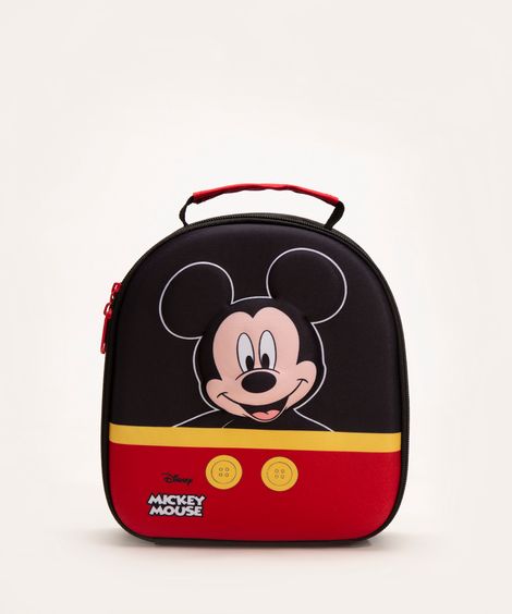 Lancheira Térmica Escolar Infantil Mickey Mouse Preta