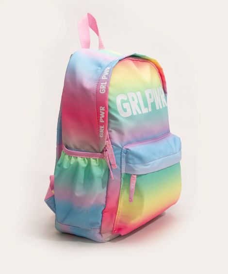 mochila infantil tie dye multicor