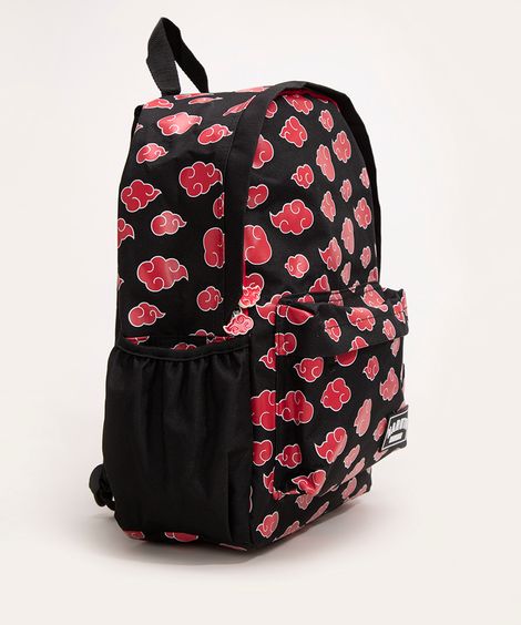 mochila infantil akatsuki naruto preto
