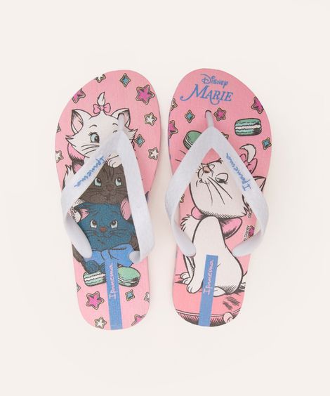 chinelo infantil marie disney ipanema rosa
