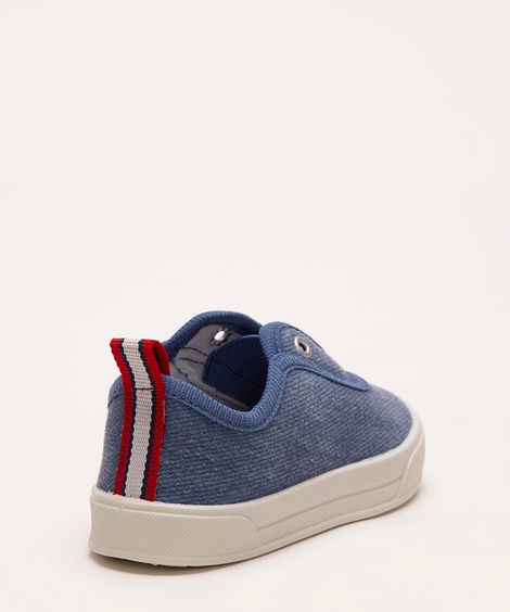 tênis infantil jeans azul médio