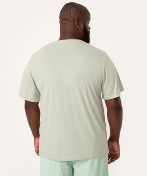 camiseta plus size manga curta every single verde