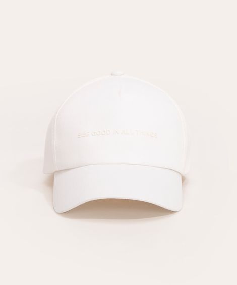 boné juvenil de sarja aba curva see good off white