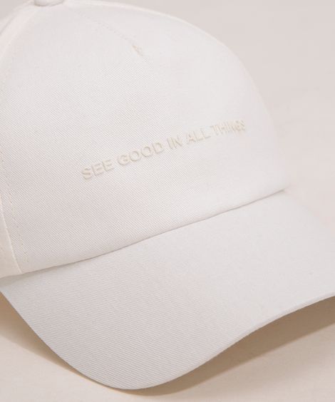 boné juvenil de sarja aba curva see good off white