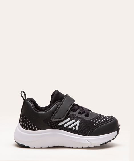 tênis infantil com velcro preto
