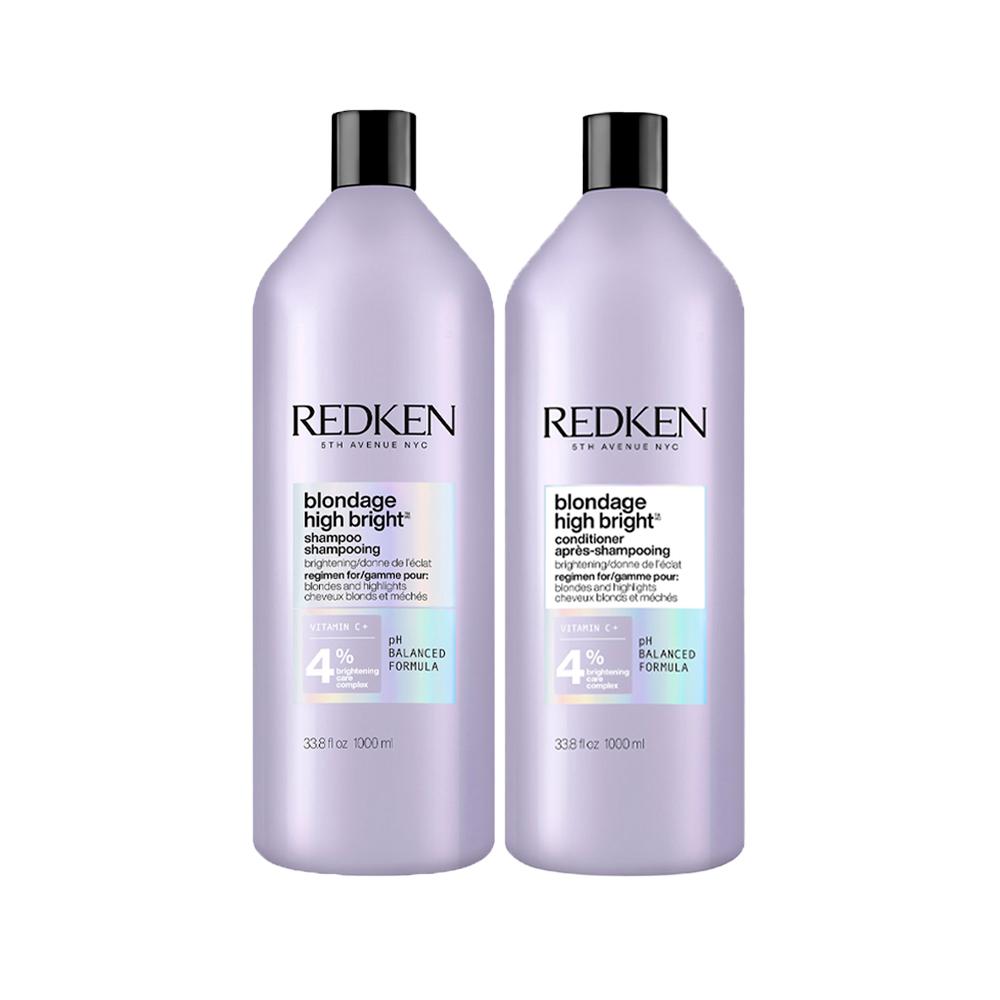 Kit Redken Blondage High Bright - Shampoo 1000 ml e Condicionador
