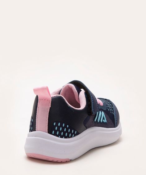 tênis infantil com velcro azul marinho