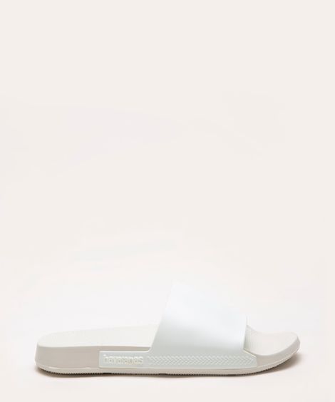 chinelo slide havaianas branco