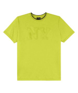 Camiseta Teen Masculina Lemon Meia Malha Verde