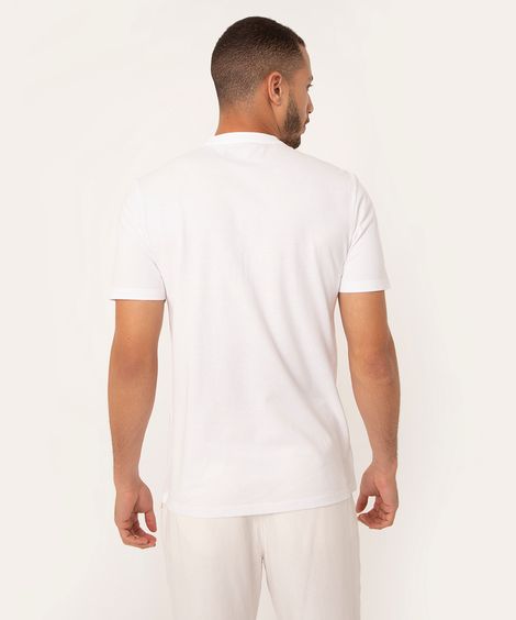 polo comfort gola padre manga curta branco