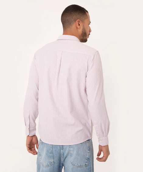 camisa comfort manga longa com bolso branca