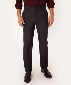 Calça Social Masculina Reta Alfaiatada Chumbo