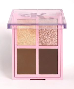 paleta multifuncional com iluminador e contorno hecat  by karen bachini único