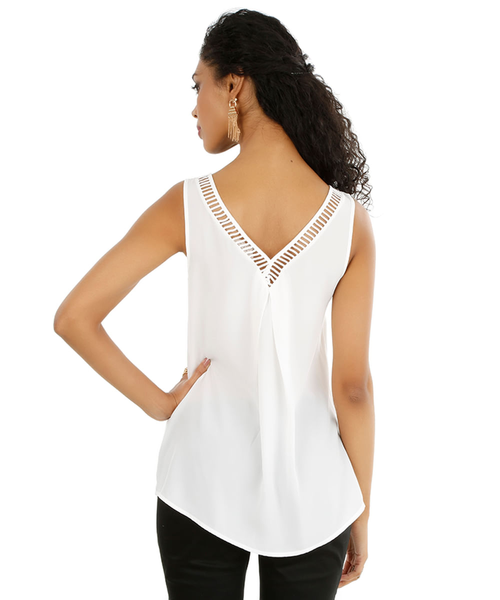 Regata com Entremeio Branca