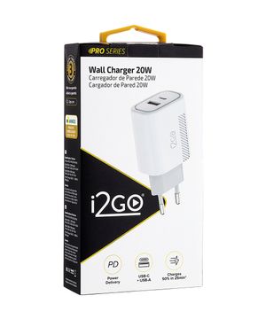 CARREGADOR DE PAREDE 20W USB A C PROWAL027 BRANCO