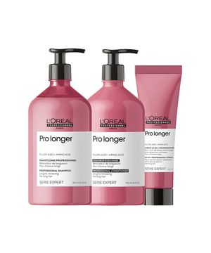 Kit L'Oréal Professionnel Serie Expert Pro Longer - Shampoo e Condicionador e Leave-in