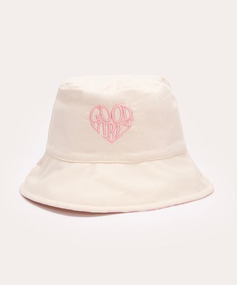 chapéu bucket infantil dupla face off white