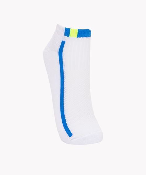 meia cano baixo esportiva branco