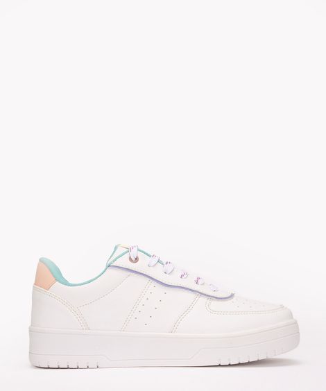 tênis casual candy color azul turquesa