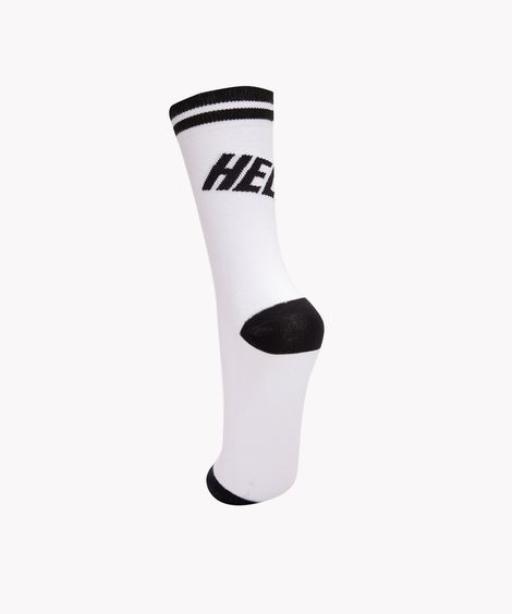 meia cano alto hello branco