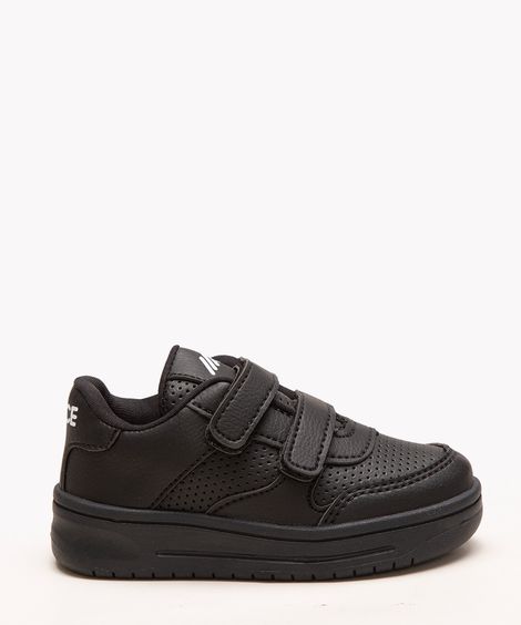 tênis infantil com velcro preto