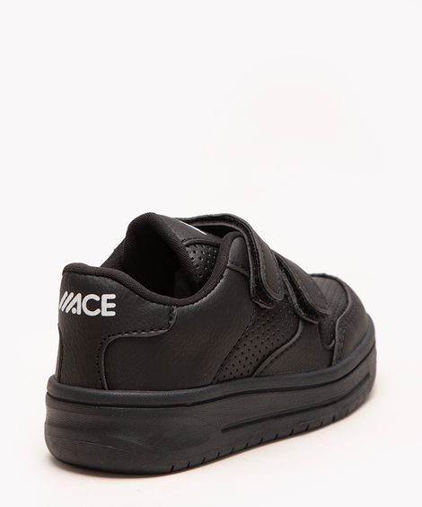 tênis infantil com velcro preto