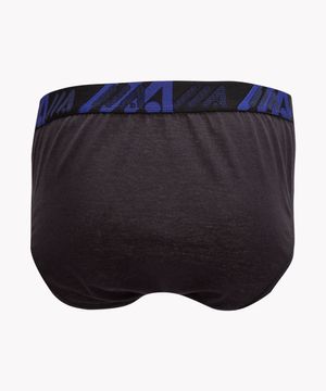 kit de 8 cueca slip de algodão ace preto