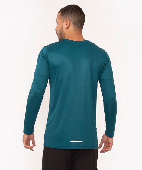 camiseta esportiva com proteção uv verde