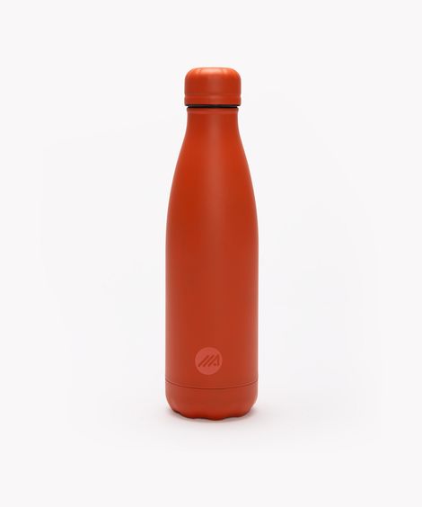 garrafa de aço inox esportiva laranja