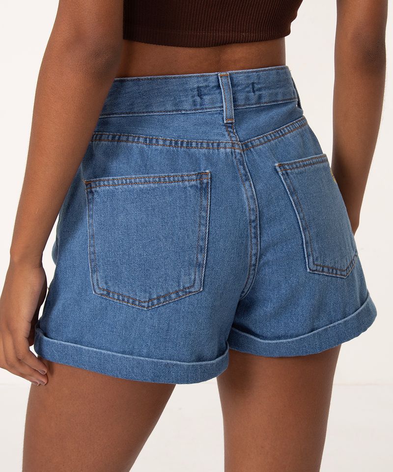 short jeans bordado girassol - youcom: vem cá conferir suas peças