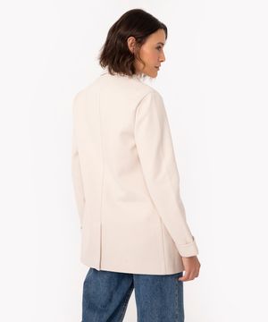casaco chevron com bolsos off white