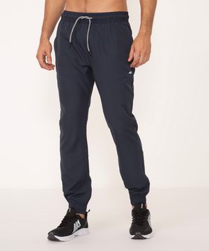 calça jogger com bolsos esportiva ace azul