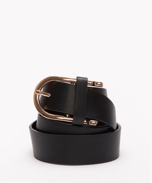 Cinto Feminino com Fivela  Preto