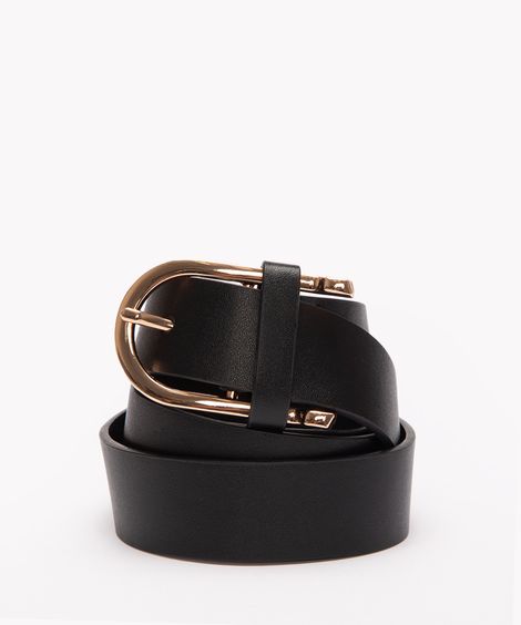 Cinto Feminino com Fivela  Preto