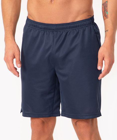 bermuda esportiva reta masculina azul
