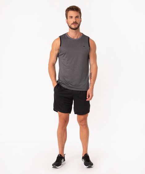 short recorte esportivo preto