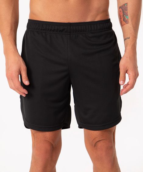 short recorte esportivo preto